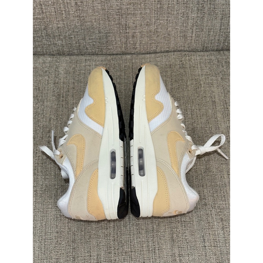 Nike Air Max 1 Sanddrift Sail Tan White Sneakers HF1194-100 Womens 7 - Picture 6 of 8